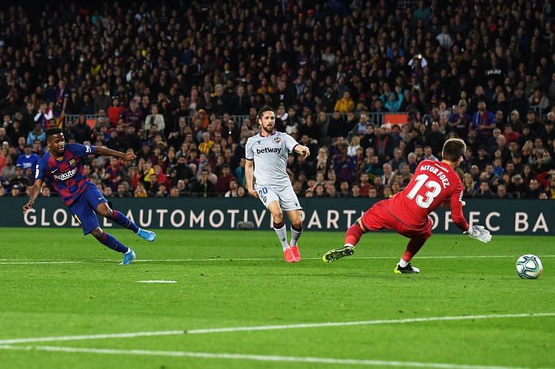 Fati has scored eight goals for Barcelona